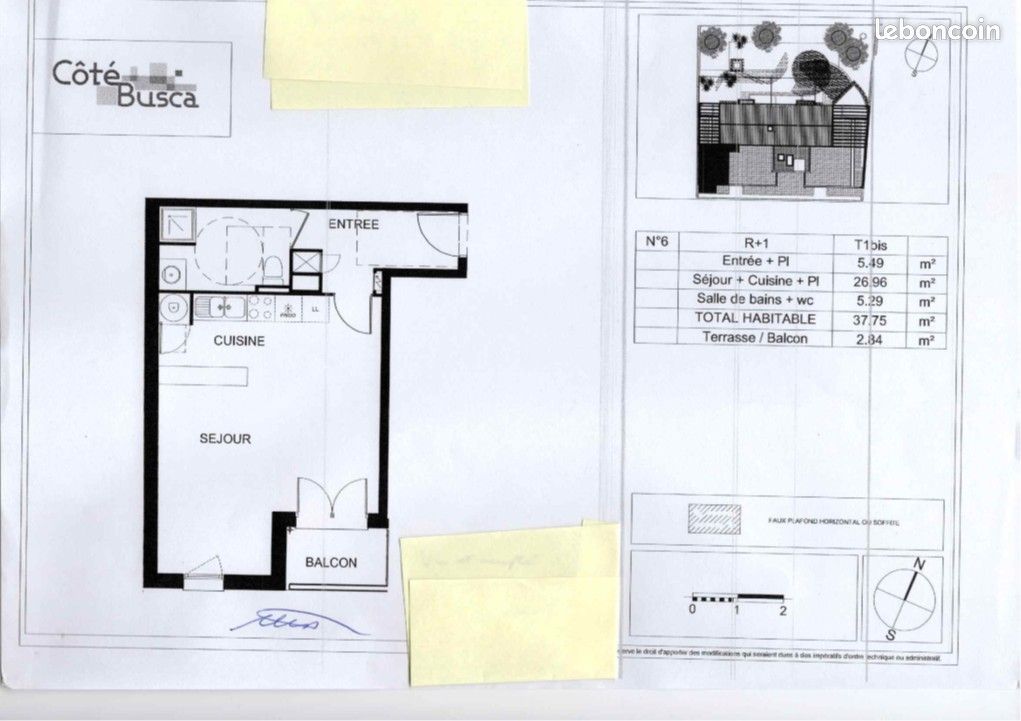 Appartement 1 pièce 38 m²